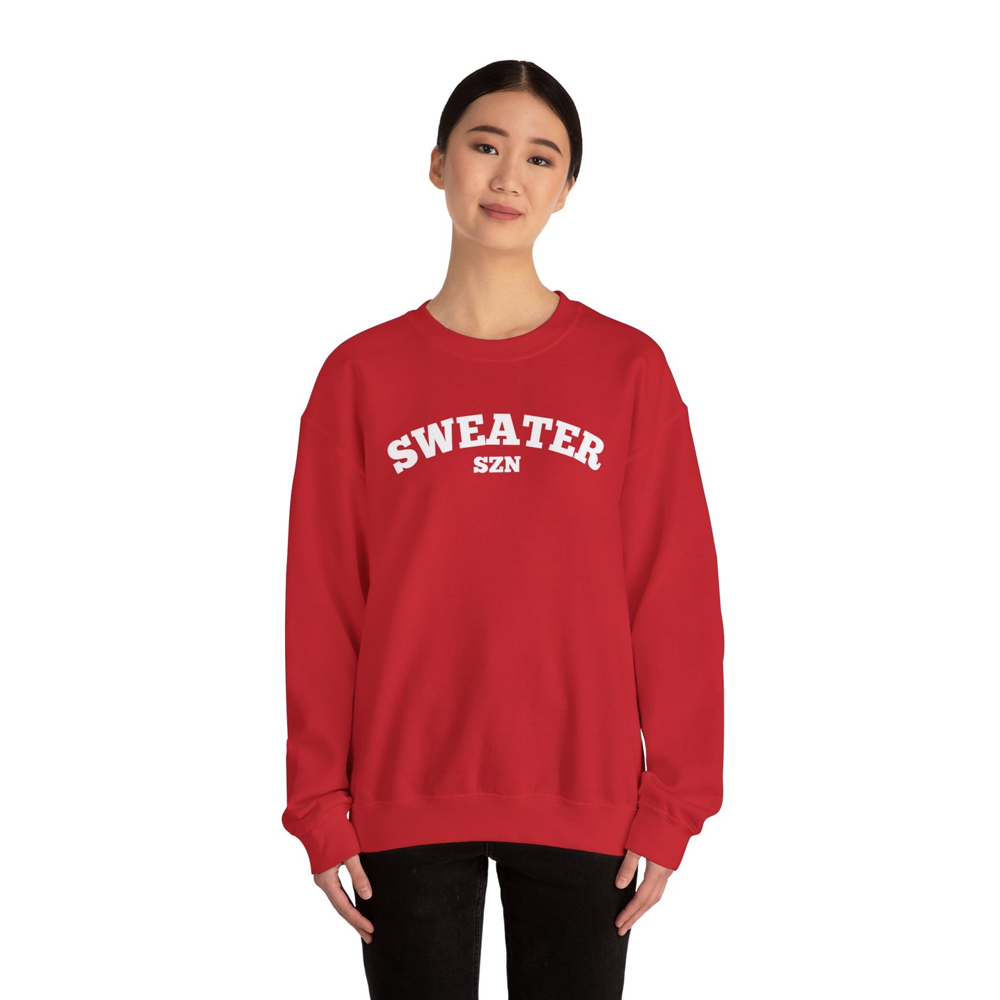 Cozy Sweater SZN Crewneck Sweatshirt - Perfect for Fall, Casual Wear, Gifts, Autumn Style, Unisex Apparel