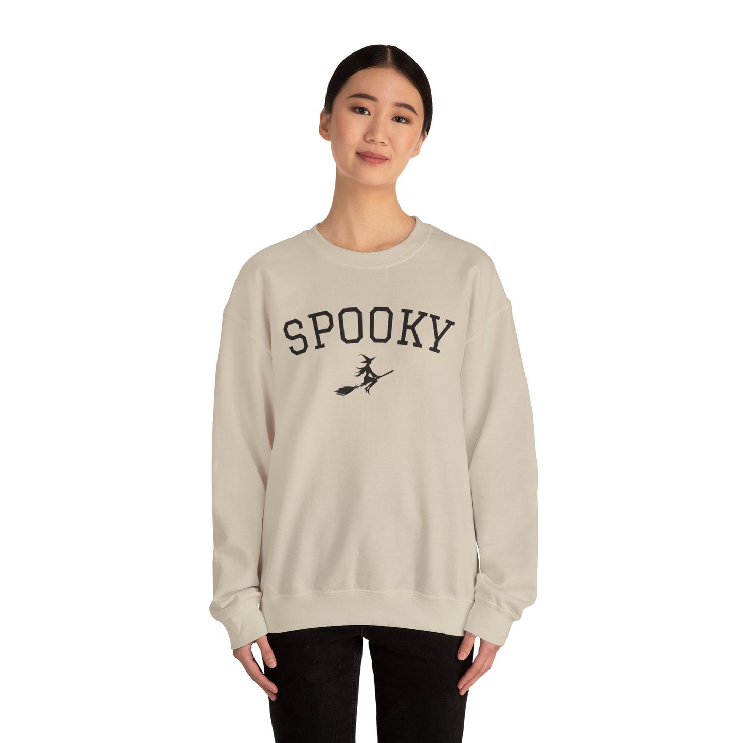 Spooky Witch Crewneck Sweatshirt | Cozy Fall Apparel, Unisex Gift, Vintage Style, Autumn Fashion