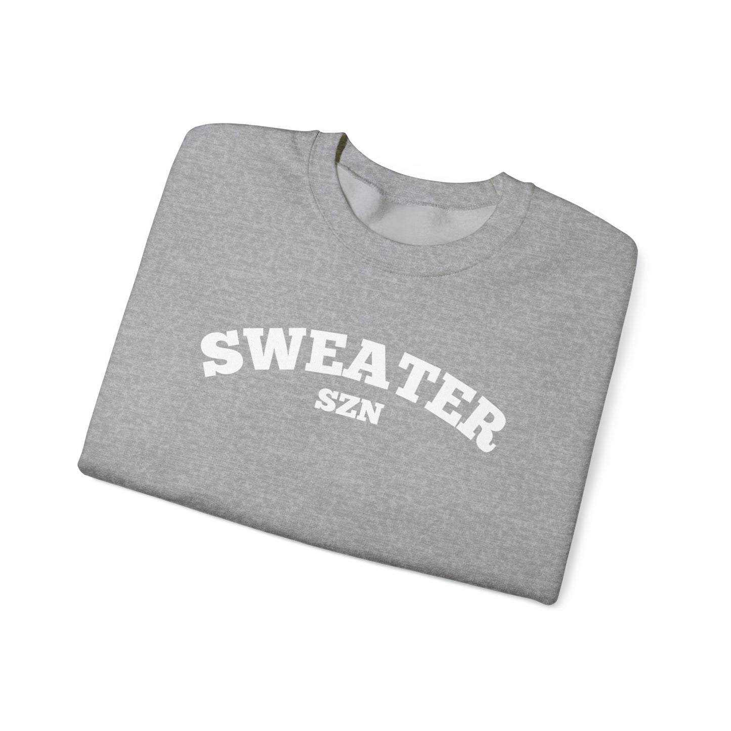 Cozy Sweater SZN Crewneck Sweatshirt - Perfect for Fall, Casual Wear, Gifts, Autumn Style, Unisex Apparel
