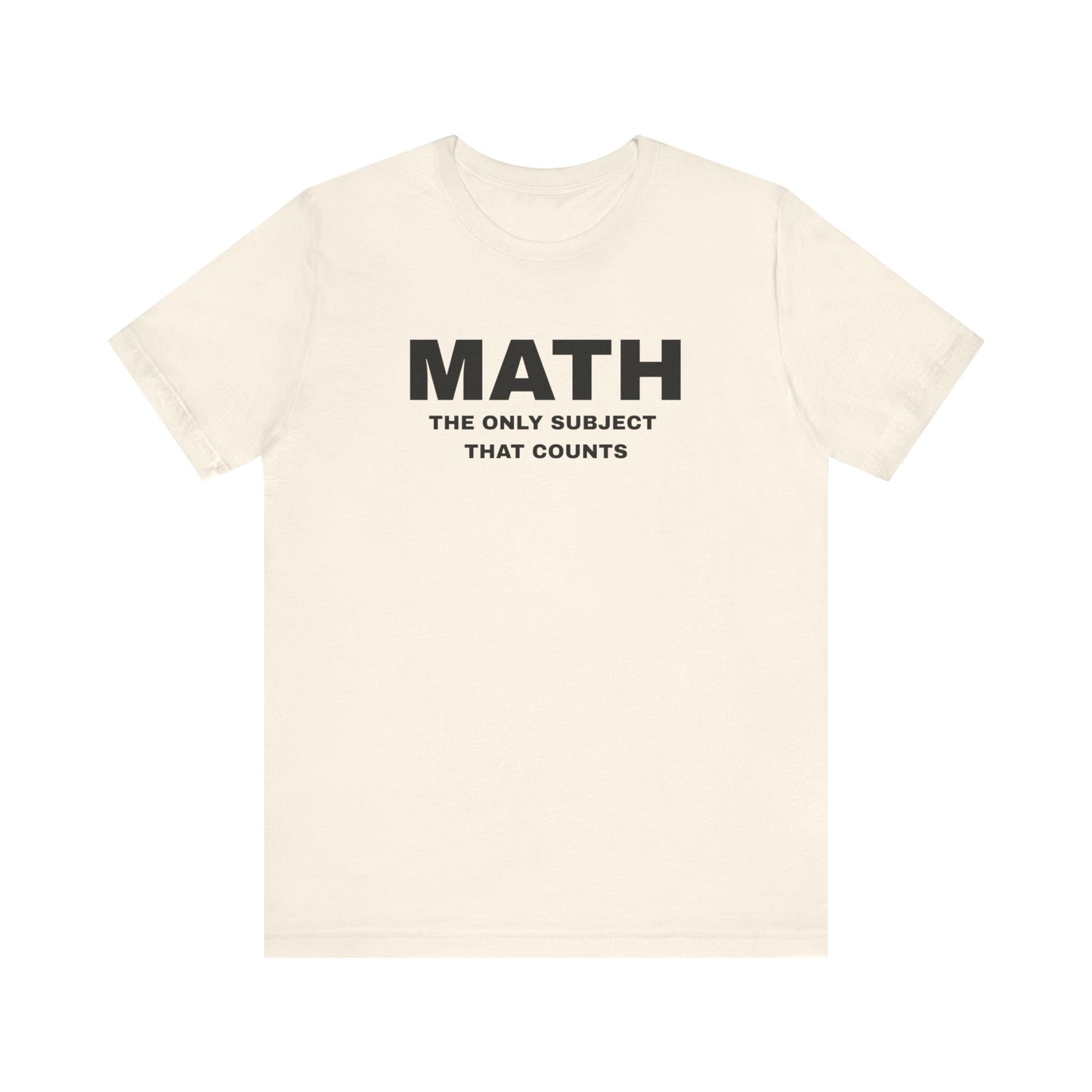 Math Lover Unisex Jersey Tee, Educational Gift, Teacher Appreciation, Back to School, Student Essentials, Mathematics Humor Shirt