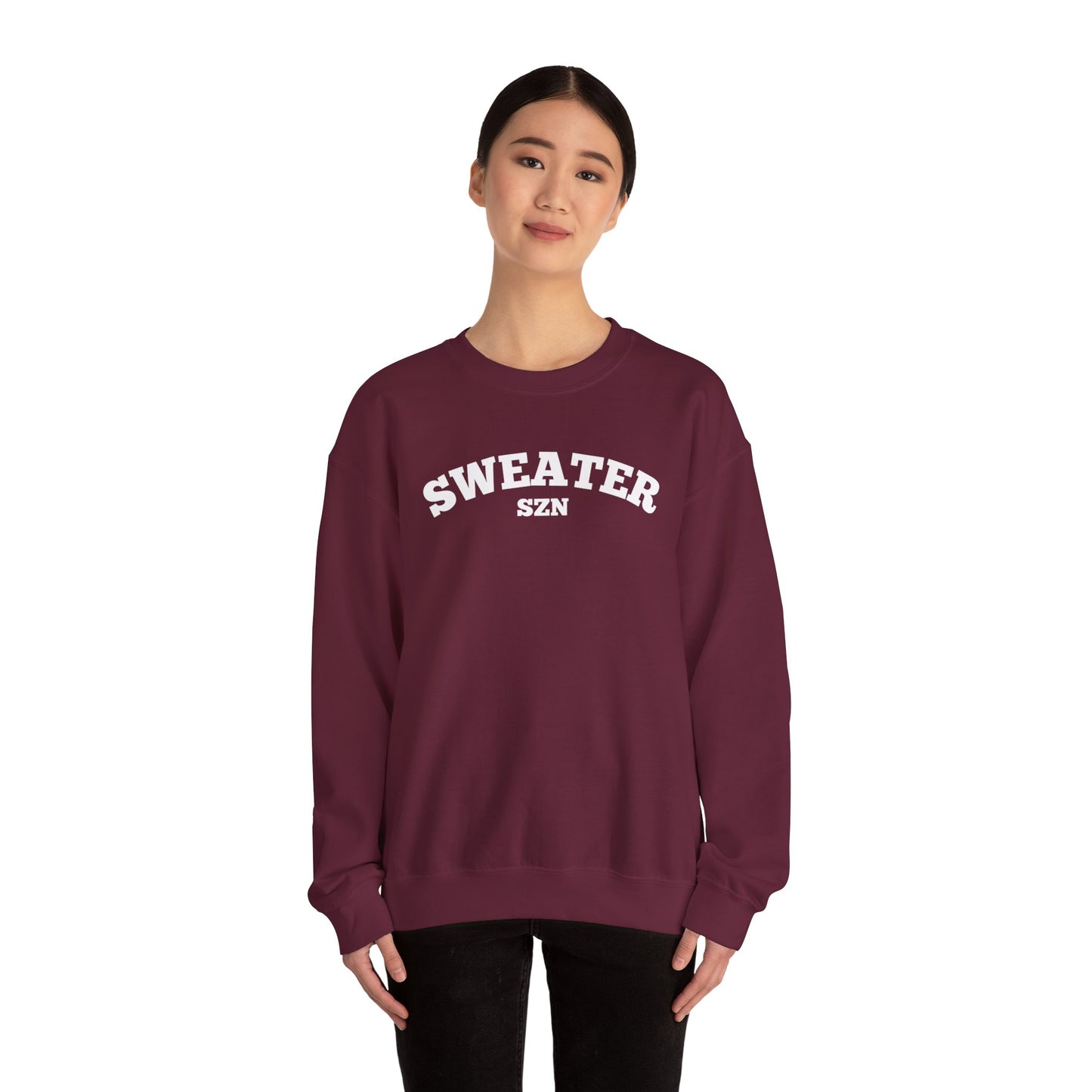 Cozy Sweater SZN Crewneck Sweatshirt - Perfect for Fall, Casual Wear, Gifts, Autumn Style, Unisex Apparel