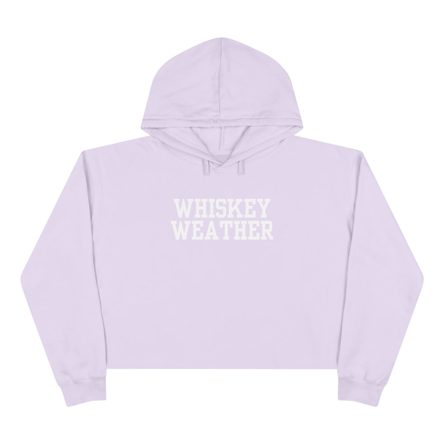 Whiskey Weather Crop Hoodie - Trendy Fall Fashion, Gift for Whiskey Lovers, Casual Wear, Cozy Lounge Top, Perfect for Parties