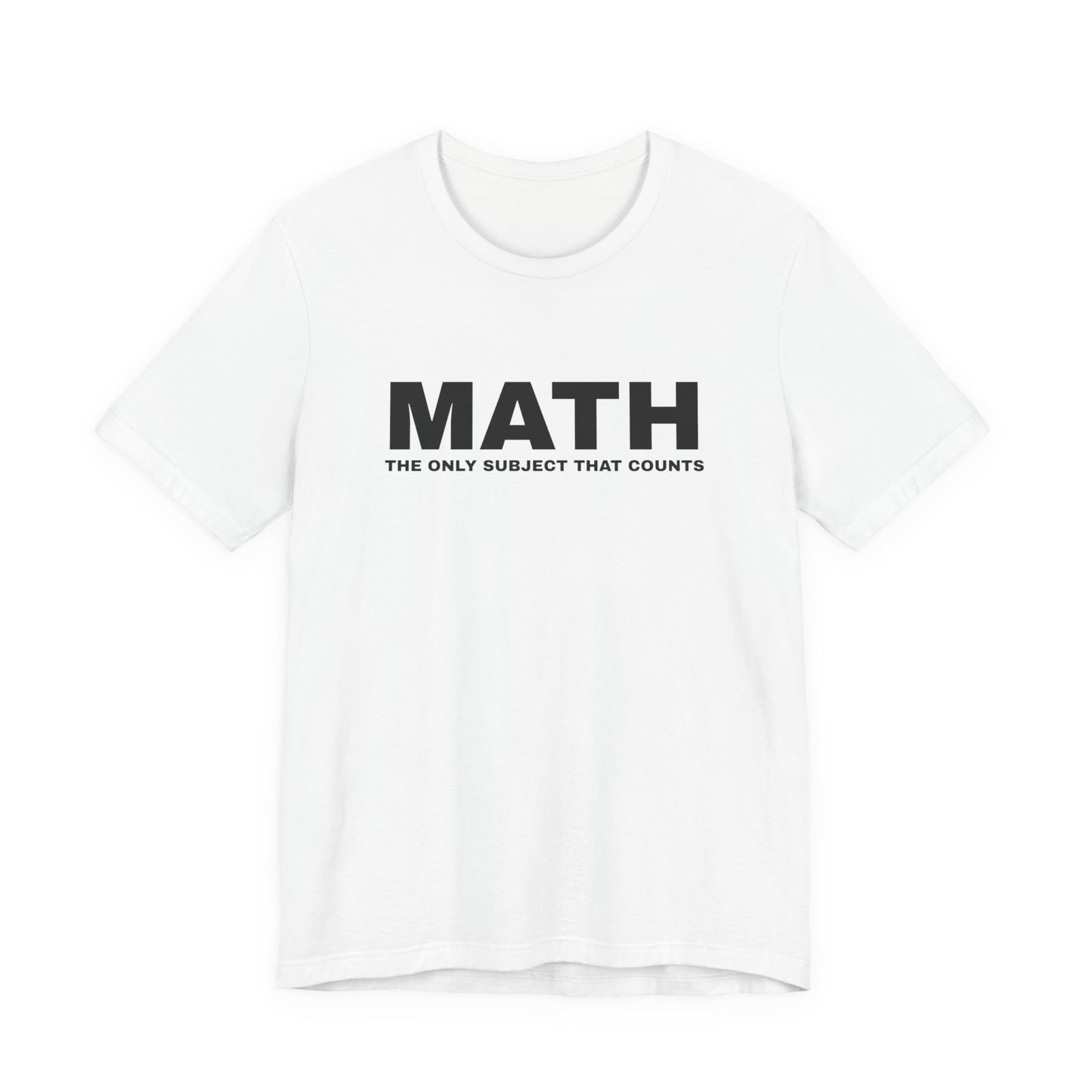 Math-Themed Unisex Jersey Tee - Creative Gift for Teachers, Math Lovers, Students, Education Fans, Stylish Casual Wear
