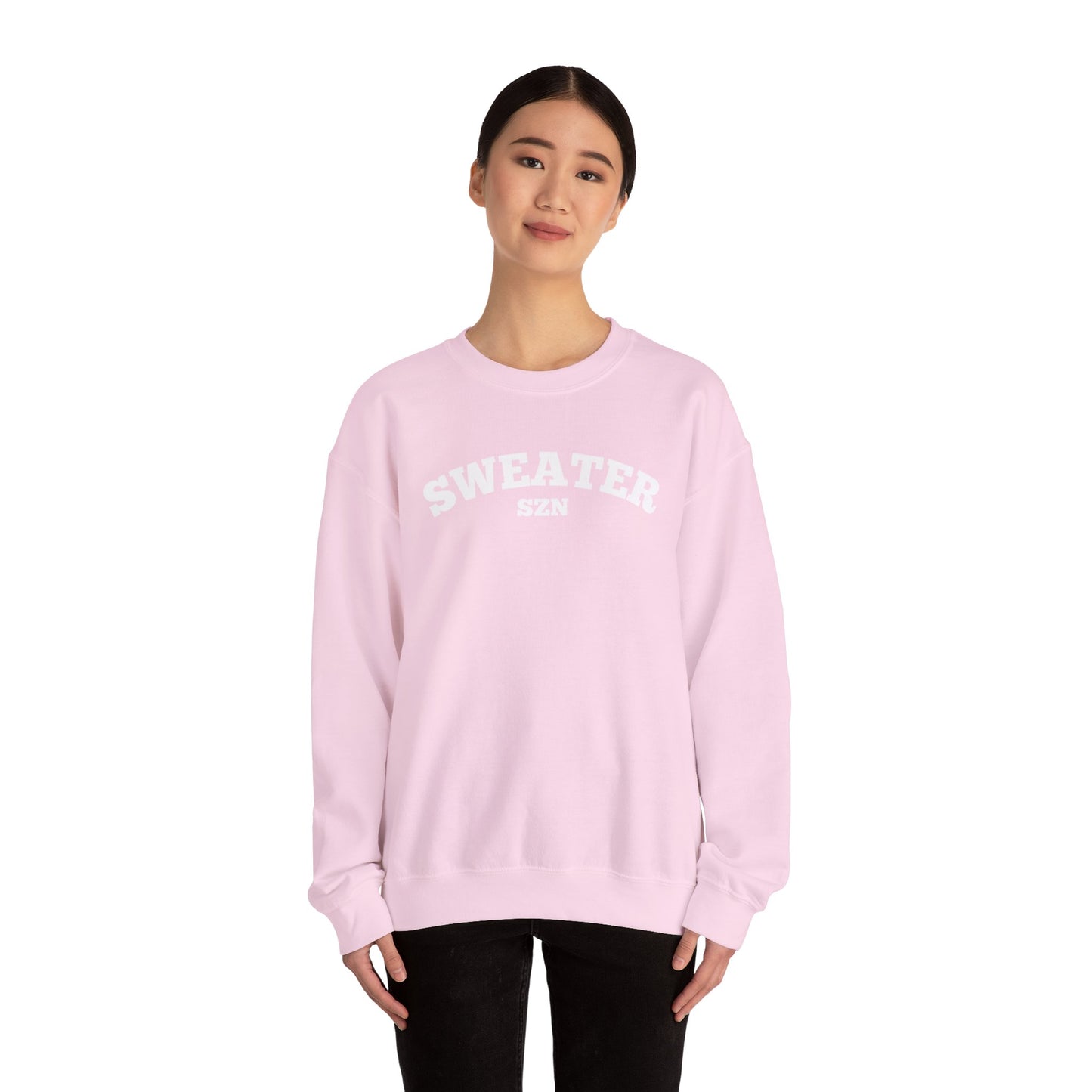 Cozy Sweater SZN Crewneck Sweatshirt - Perfect for Fall, Casual Wear, Gifts, Autumn Style, Unisex Apparel