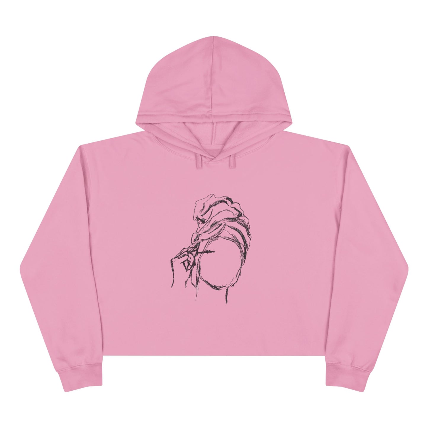 Minimalist Crop Hoodie for Everyday Comfort, Stylish Streetwear, Casual Outings, Gift for Her, Art-Inspired Fashion