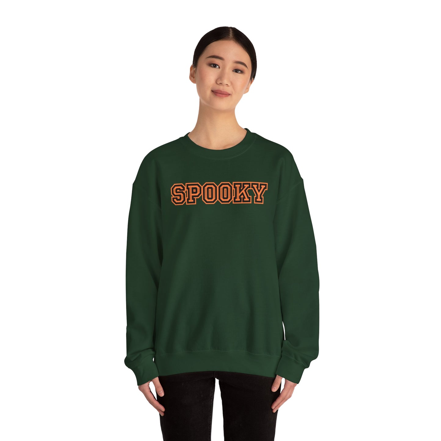 Spooky Crewneck Sweatshirt | Unisex Halloween Sweatshirt, Cozy Fall Apparel, Ghost-Themed Gift, Party Outfit, Casual Wear