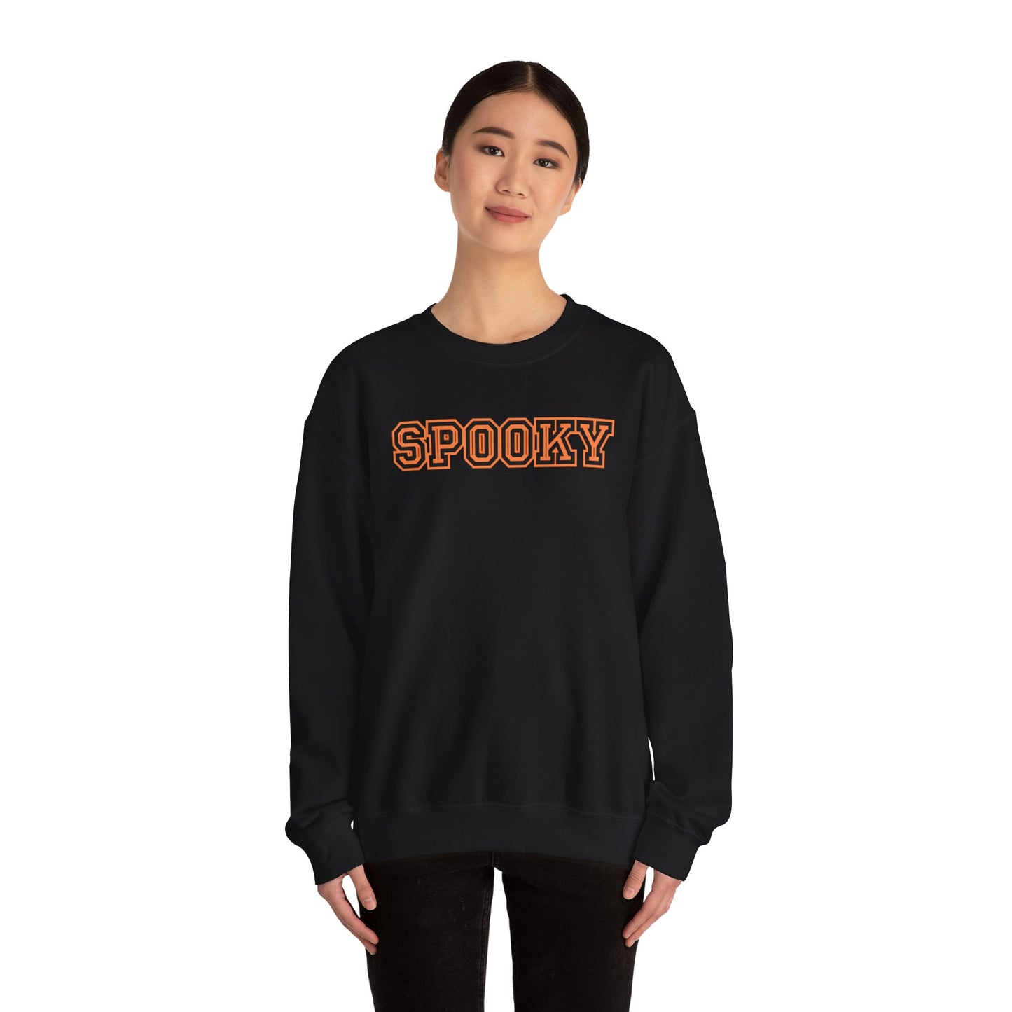 Spooky Crewneck Sweatshirt | Unisex Halloween Sweatshirt, Cozy Fall Apparel, Ghost-Themed Gift, Party Outfit, Casual Wear