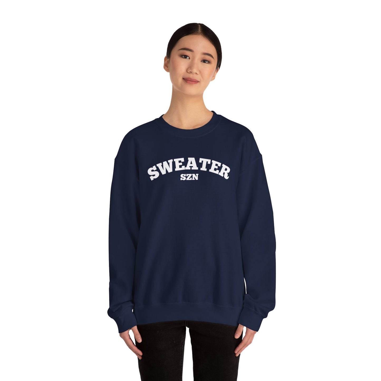 Cozy Sweater SZN Crewneck Sweatshirt - Perfect for Fall, Casual Wear, Gifts, Autumn Style, Unisex Apparel