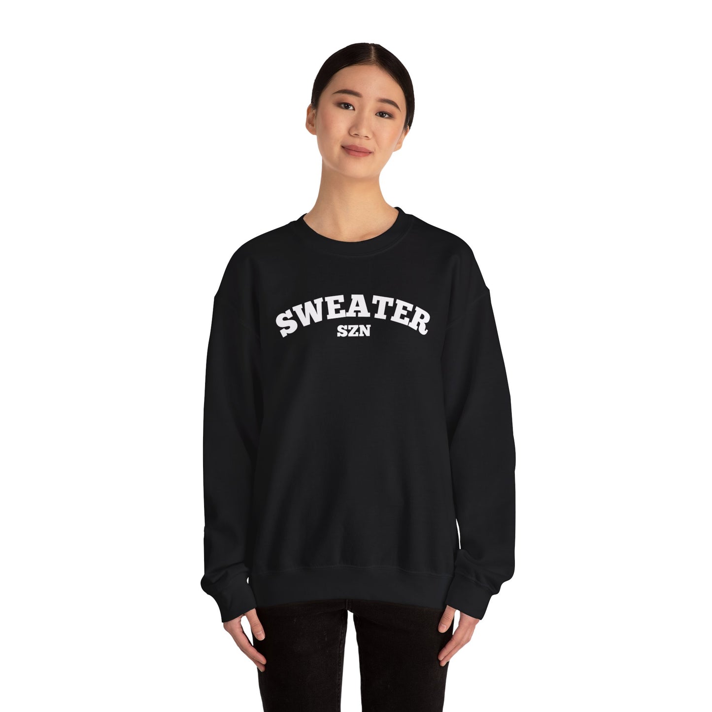 Cozy Sweater SZN Crewneck Sweatshirt - Perfect for Fall, Casual Wear, Gifts, Autumn Style, Unisex Apparel