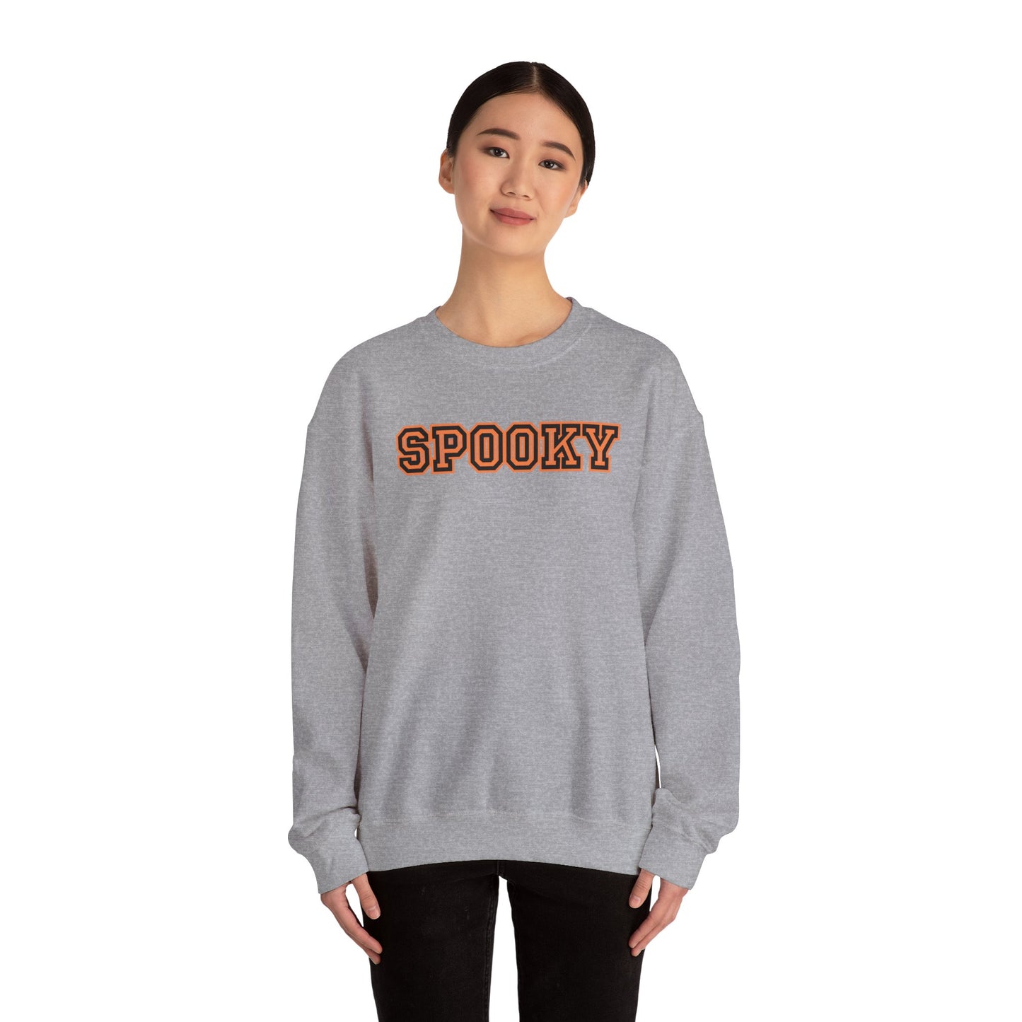 Spooky Crewneck Sweatshirt | Unisex Halloween Sweatshirt, Cozy Fall Apparel, Ghost-Themed Gift, Party Outfit, Casual Wear