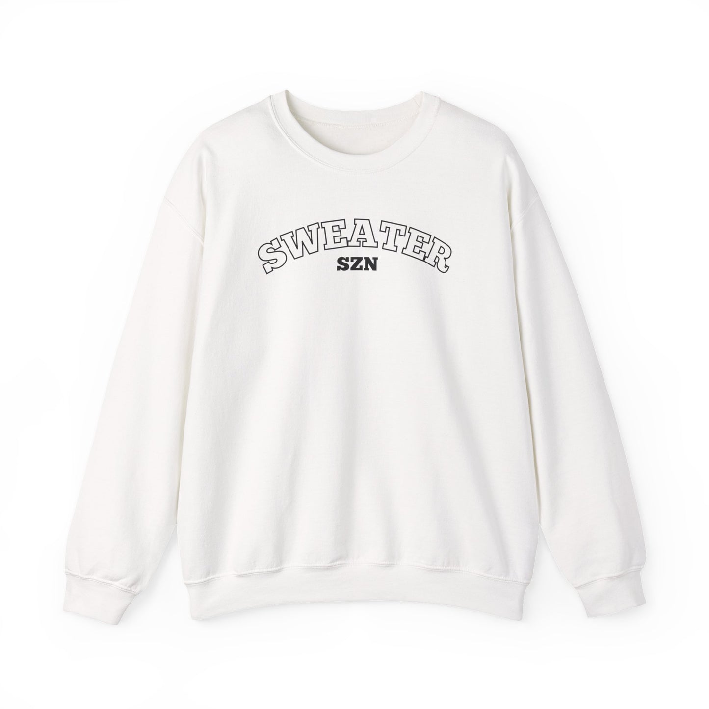 Sweater SZN Unisex Crewneck Sweatshirt, Cozy Gift for Fall, Holiday Apparel, Casual Everyday Wear, Perfect for Layering