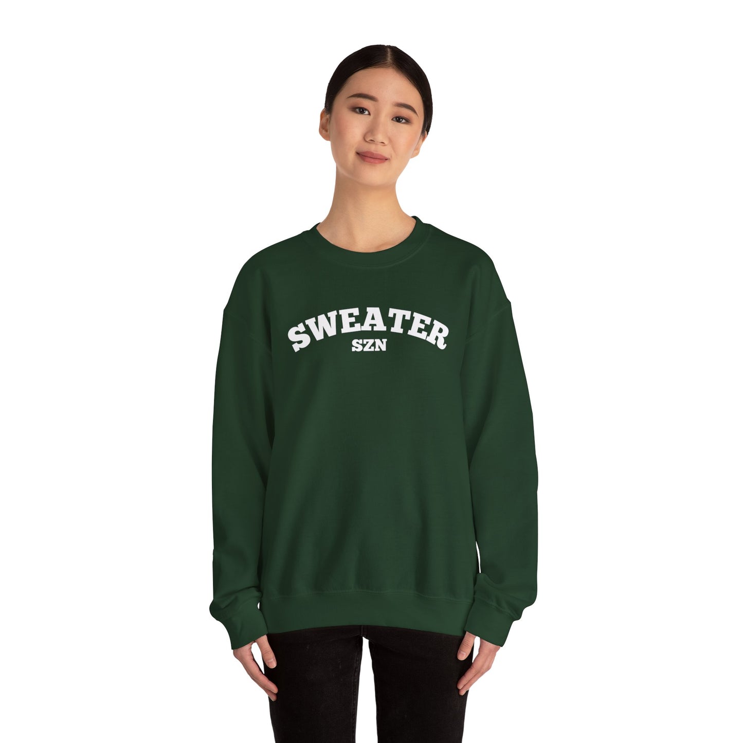 Cozy Sweater SZN Crewneck Sweatshirt - Perfect for Fall, Casual Wear, Gifts, Autumn Style, Unisex Apparel