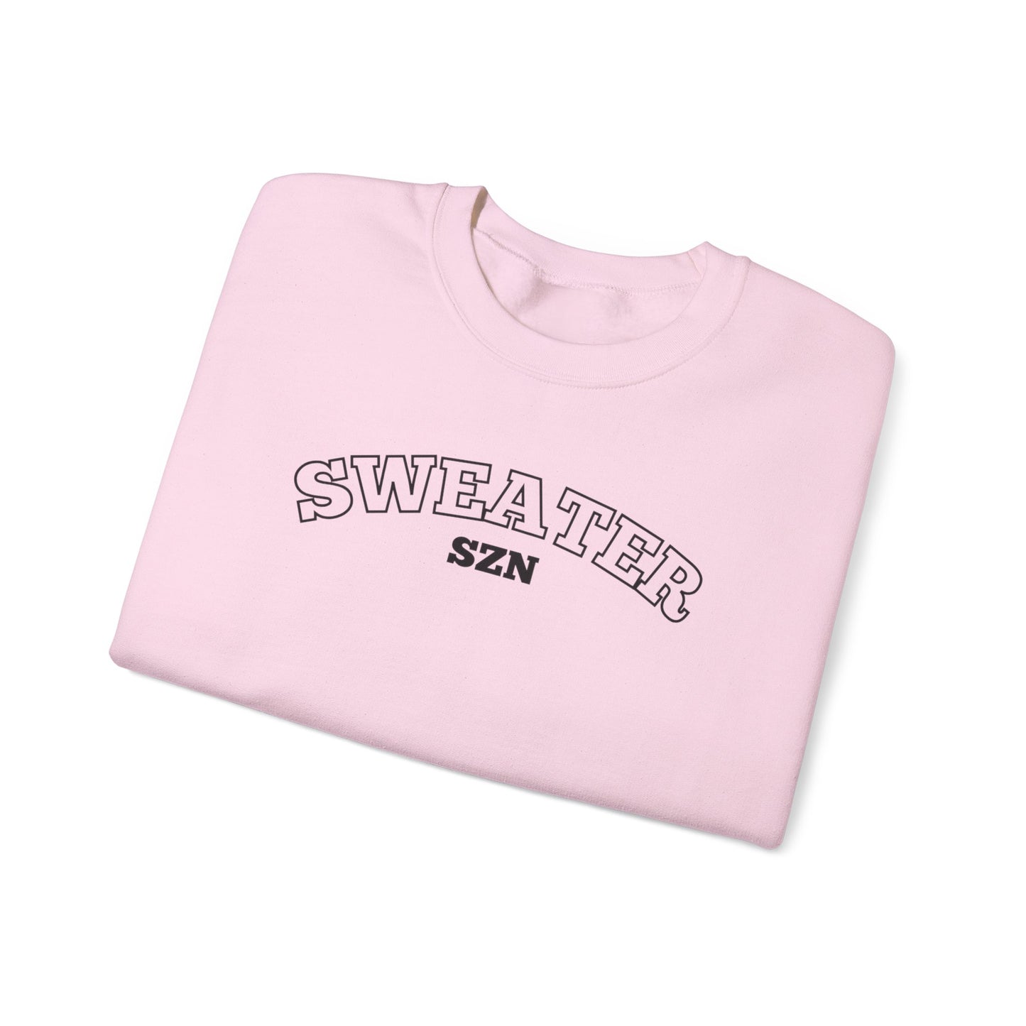 Sweater SZN Unisex Crewneck Sweatshirt, Cozy Gift for Fall, Holiday Apparel, Casual Everyday Wear, Perfect for Layering