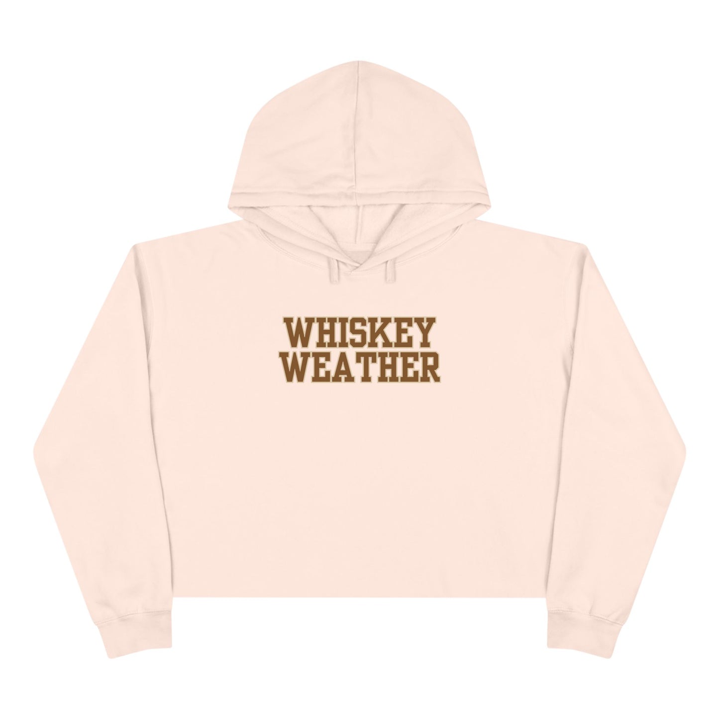 Whiskey Weather Crop Hoodie - Trendy Fall Fashion, Gift for Whiskey Lovers, Casual Wear, Cozy Lounge Top, Perfect for Parties