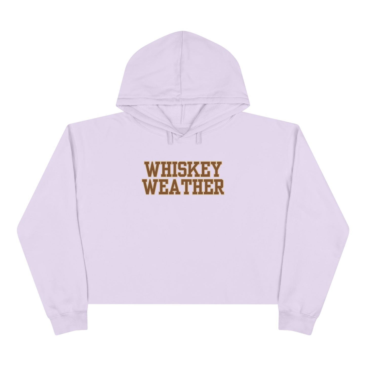 Whiskey Weather Crop Hoodie - Trendy Fall Fashion, Gift for Whiskey Lovers, Casual Wear, Cozy Lounge Top, Perfect for Parties