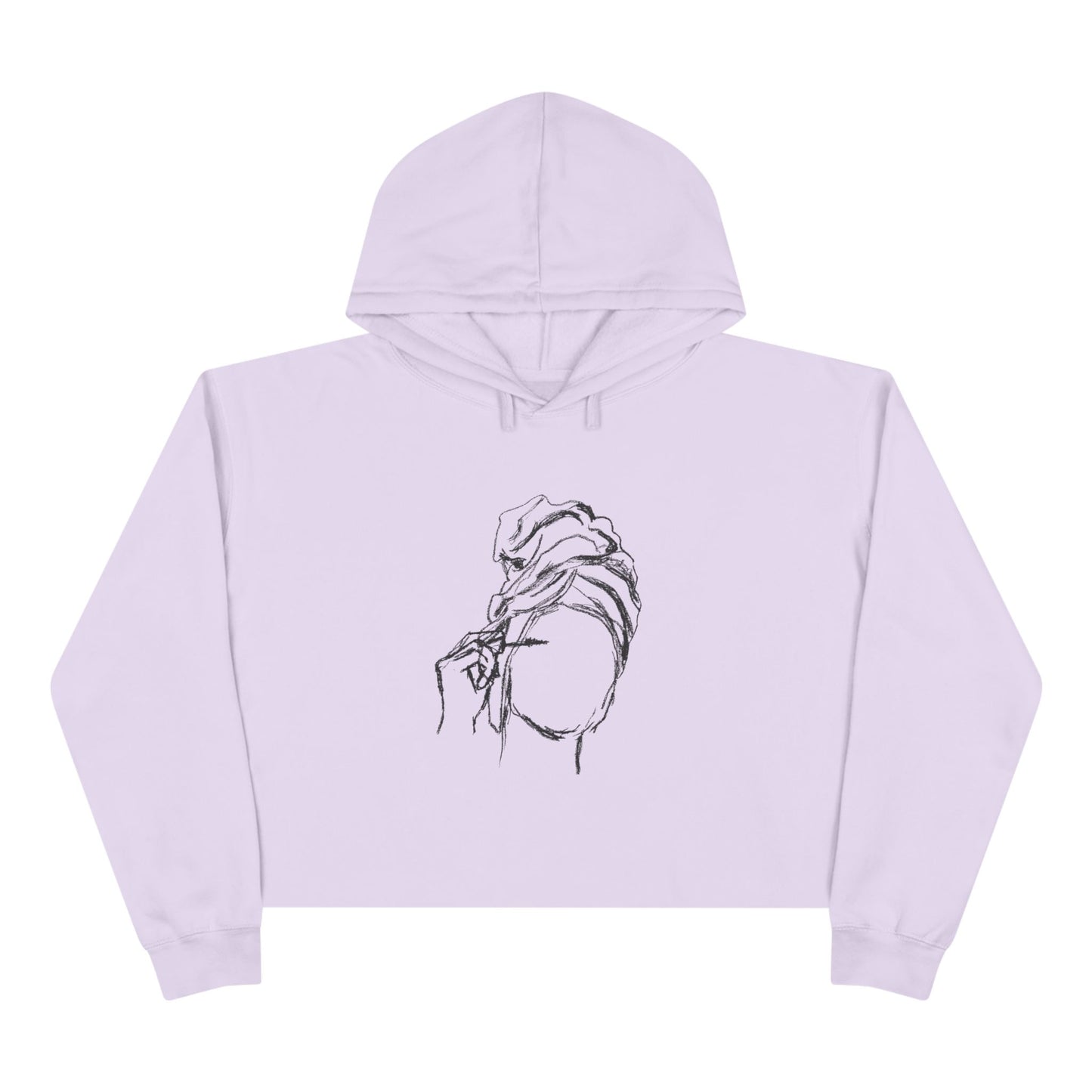 Minimalist Crop Hoodie for Everyday Comfort, Stylish Streetwear, Casual Outings, Gift for Her, Art-Inspired Fashion