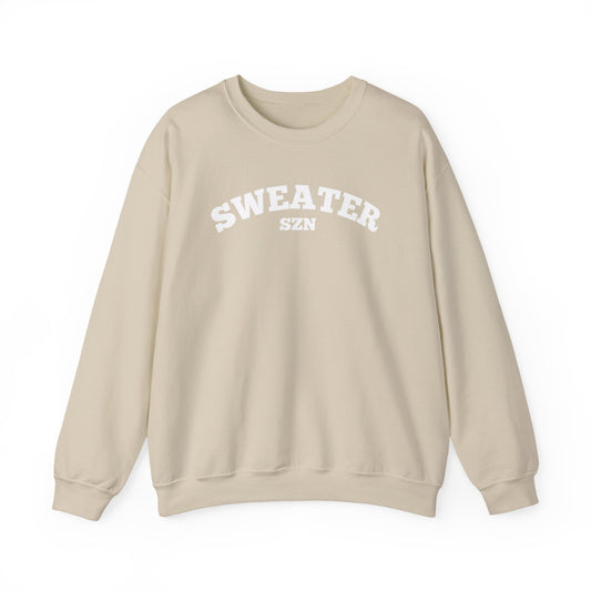 Cozy Sweater SZN Crewneck Sweatshirt - Perfect for Fall, Casual Wear, Gifts, Autumn Style, Unisex Apparel