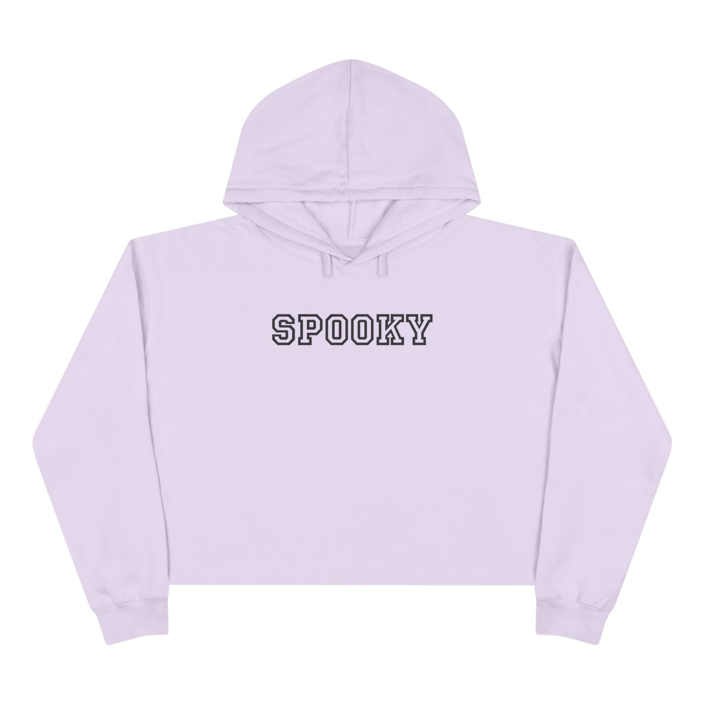 Spooky Crop Hoodie - Halloween Gift, Cozy Fashion, Casual Wear, Fall Wardrobe, Trendy Sweatshirt