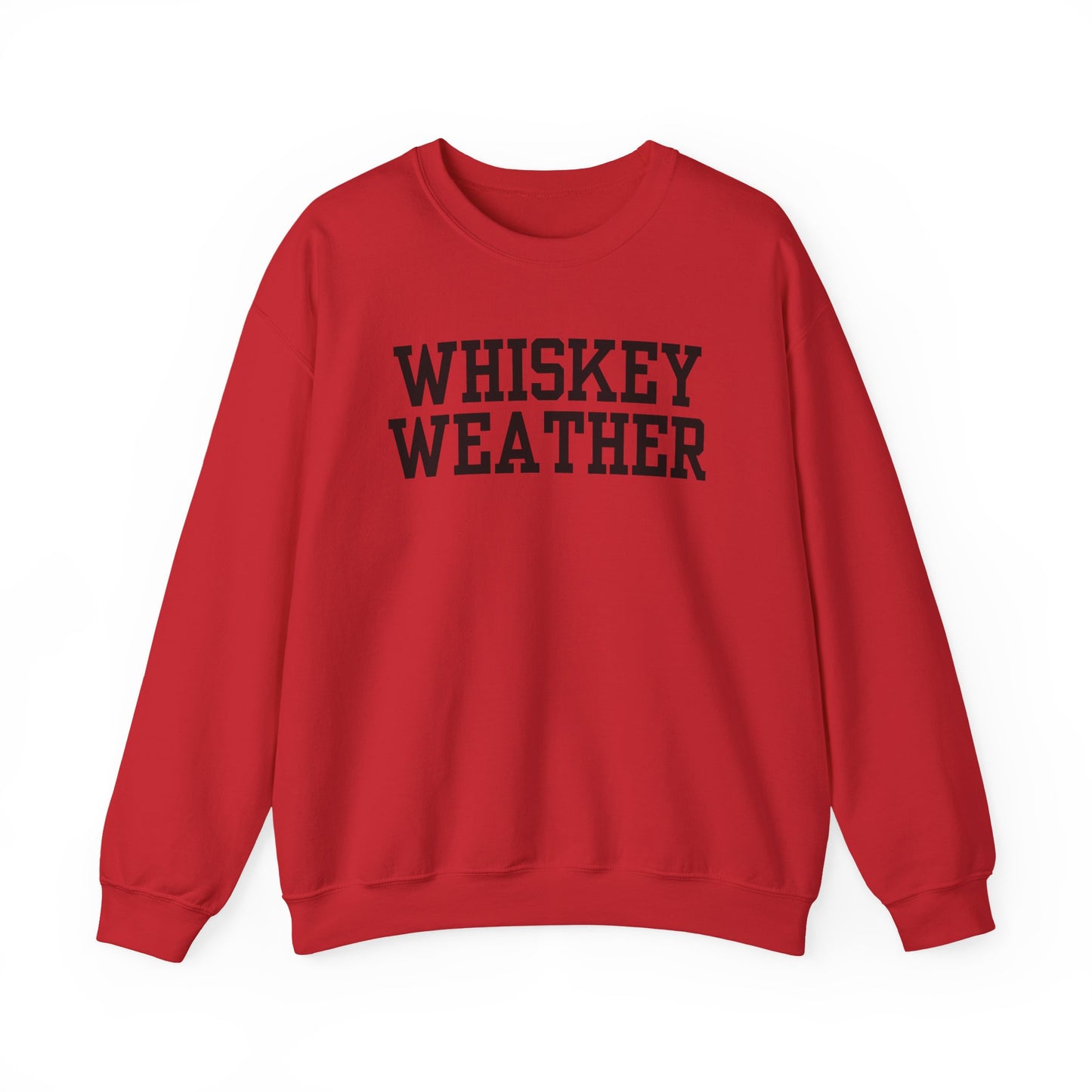 Whiskey Weather Crewneck Sweatshirt | Cozy Fall Apparel, Unisex Gift, Vintage Style, Autumn Fashion
