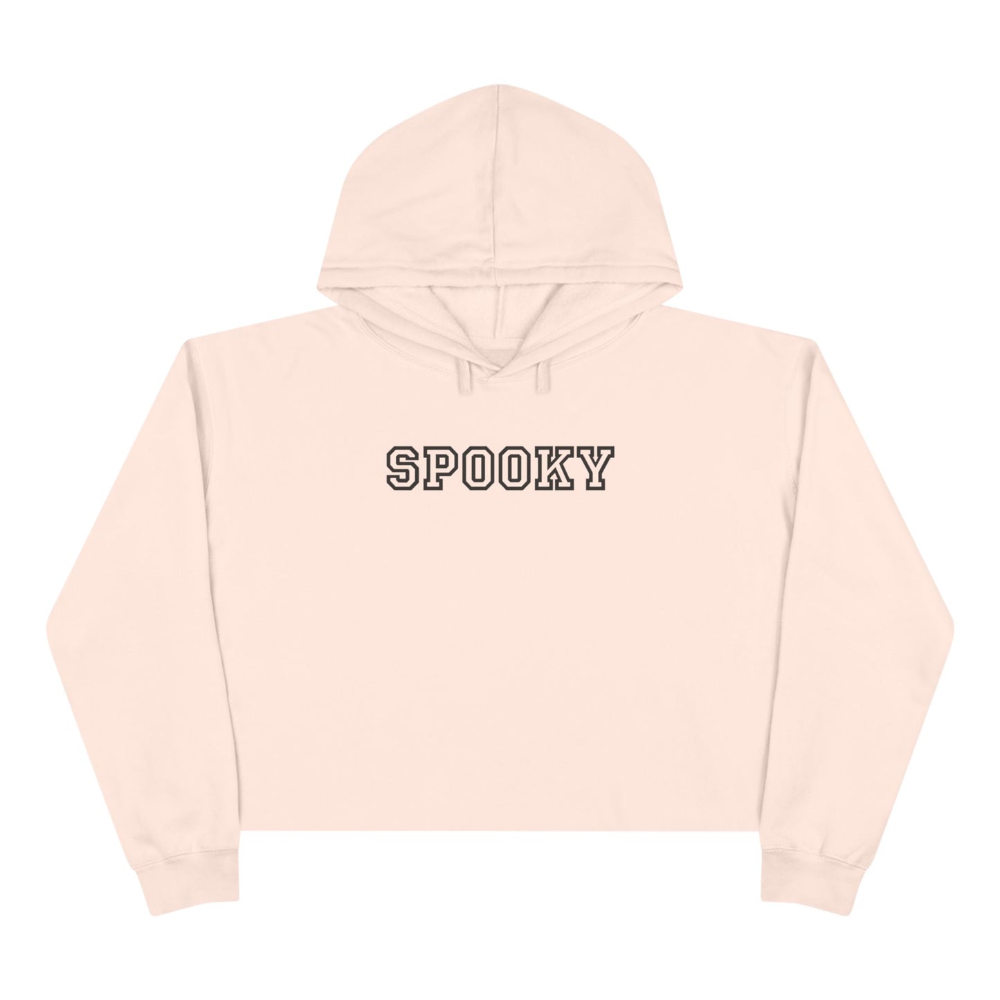 Spooky Crop Hoodie - Halloween Gift, Cozy Fashion, Casual Wear, Fall Wardrobe, Trendy Sweatshirt