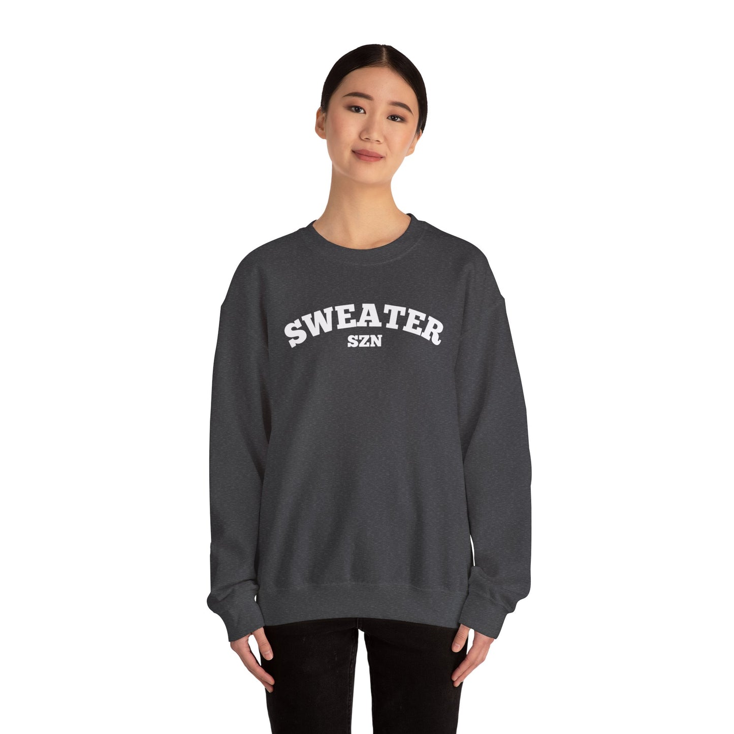 Cozy Sweater SZN Crewneck Sweatshirt - Perfect for Fall, Casual Wear, Gifts, Autumn Style, Unisex Apparel