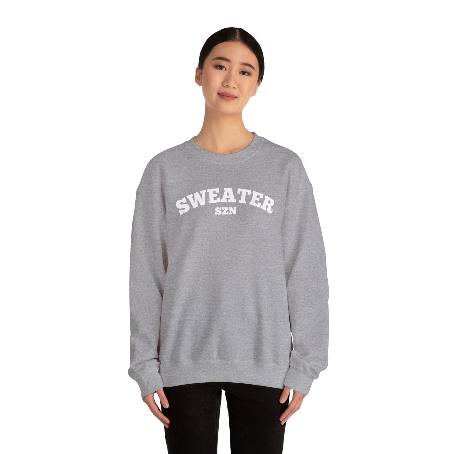 Cozy Sweater SZN Crewneck Sweatshirt - Perfect for Fall, Casual Wear, Gifts, Autumn Style, Unisex Apparel