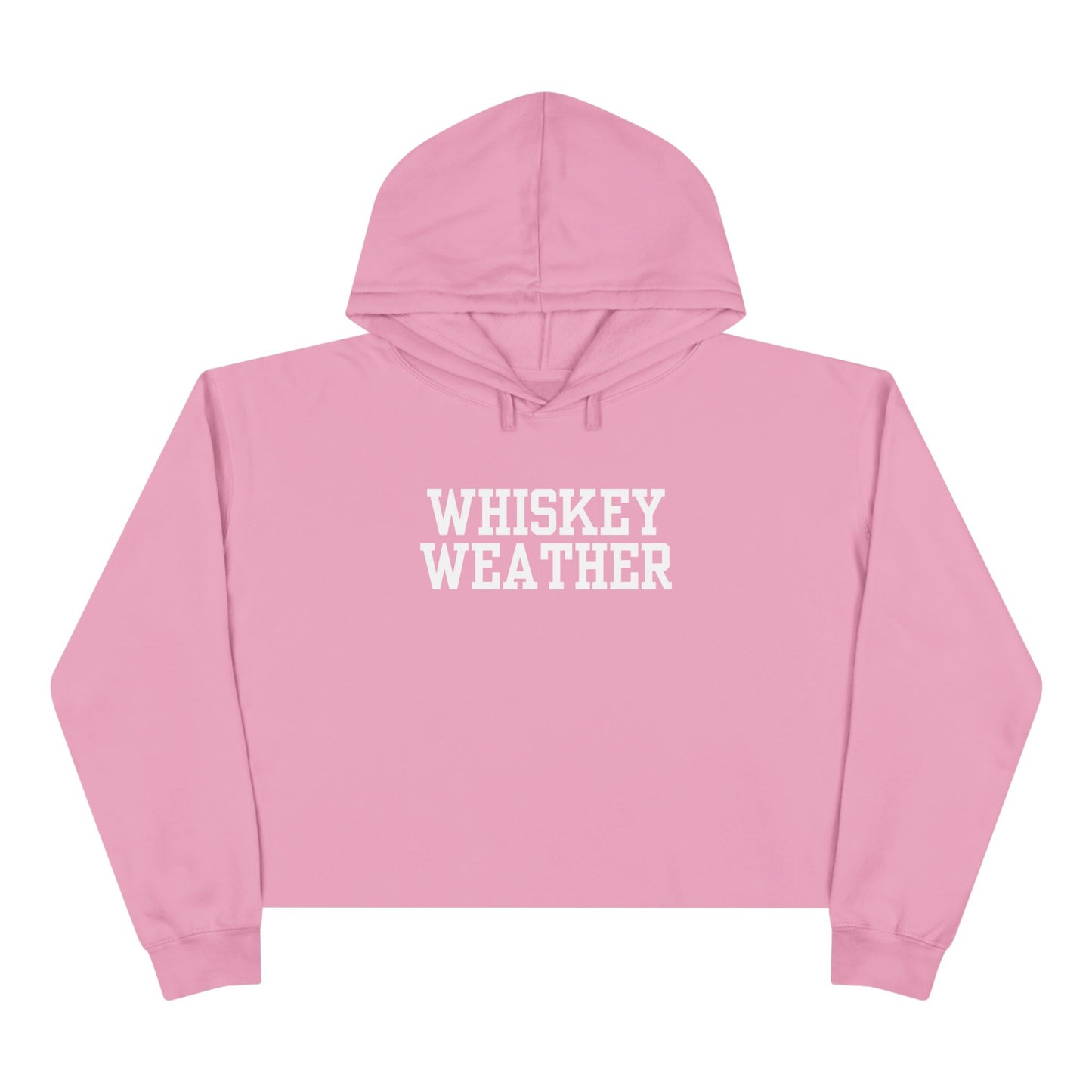 Whiskey Weather Crop Hoodie - Trendy Fall Fashion, Gift for Whiskey Lovers, Casual Wear, Cozy Lounge Top, Perfect for Parties