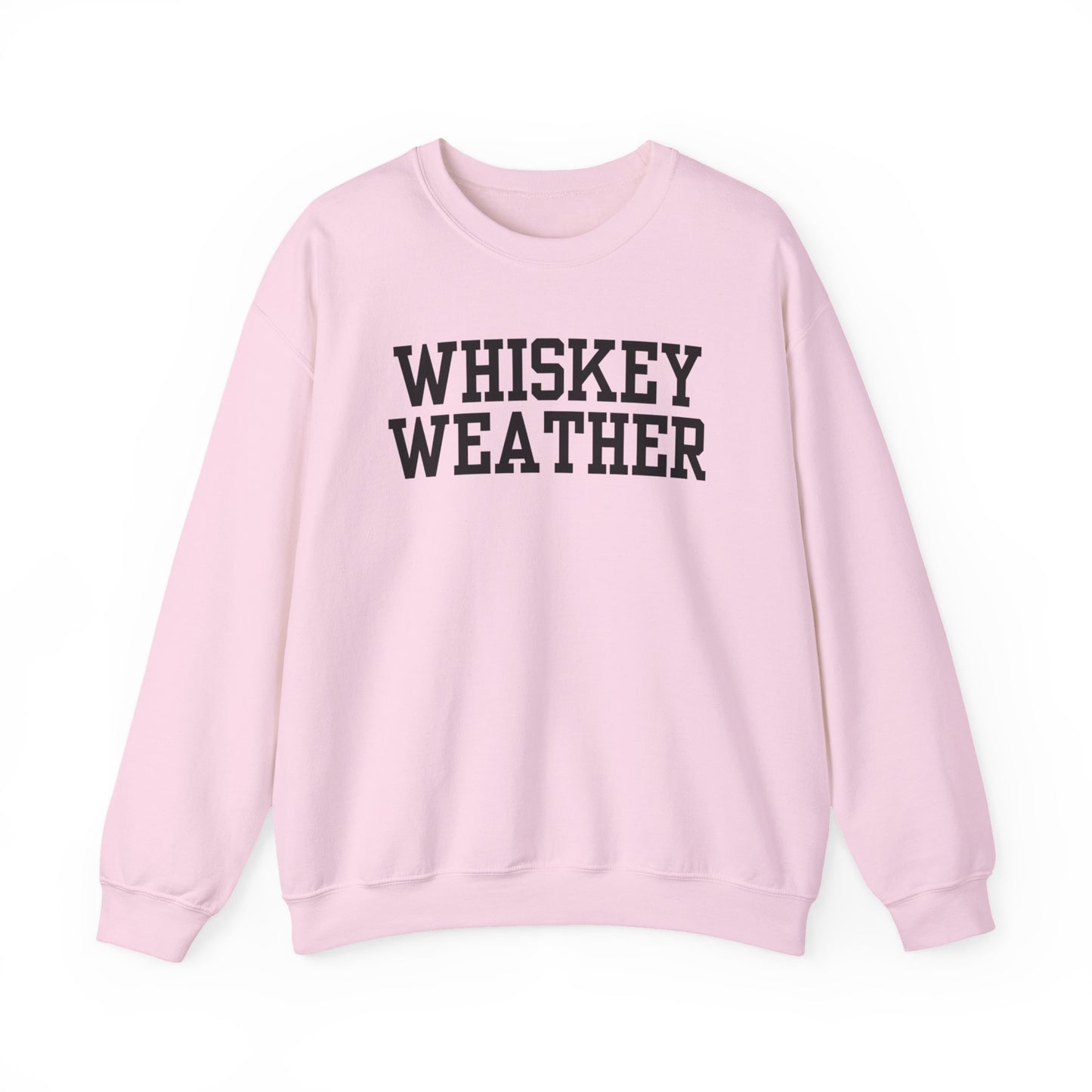 Whiskey Weather Crewneck Sweatshirt | Cozy Fall Apparel, Unisex Gift, Vintage Style, Autumn Fashion