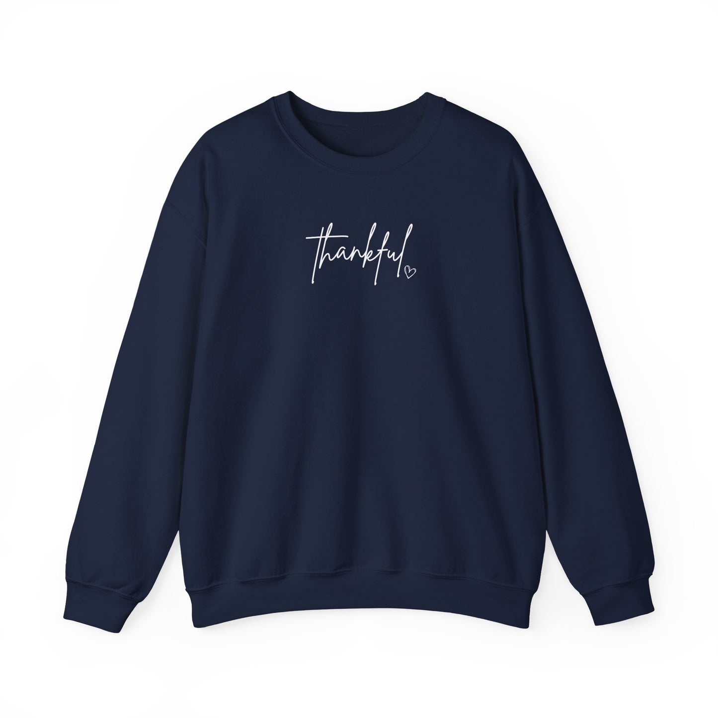 Thankful Crewneck Sweatshirt, Cozy Gift for Fall, Unisex Sweatshirt, Gratitude Apparel, Everyday Wear, Holiday Gift
