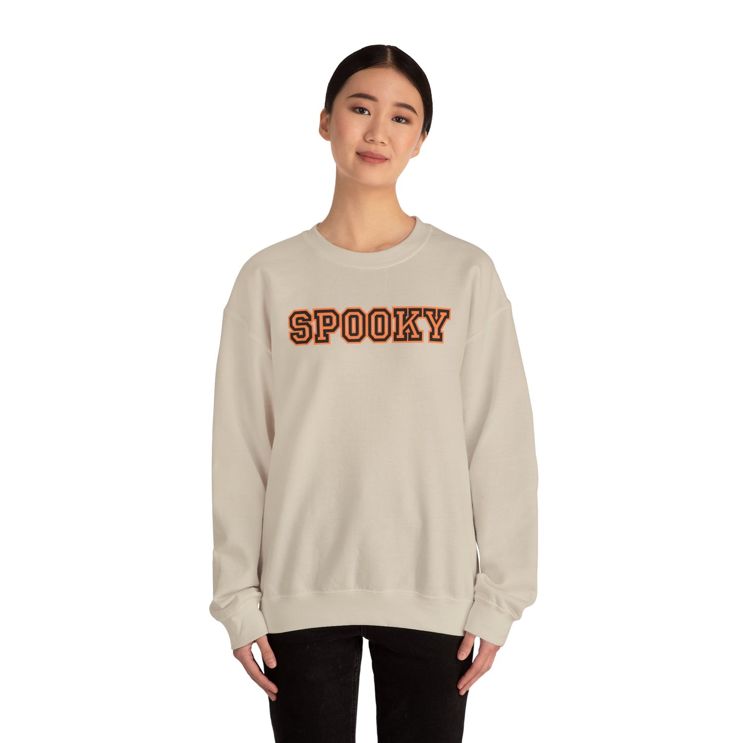 Spooky Crewneck Sweatshirt | Unisex Halloween Sweatshirt, Cozy Fall Apparel, Ghost-Themed Gift, Party Outfit, Casual Wear