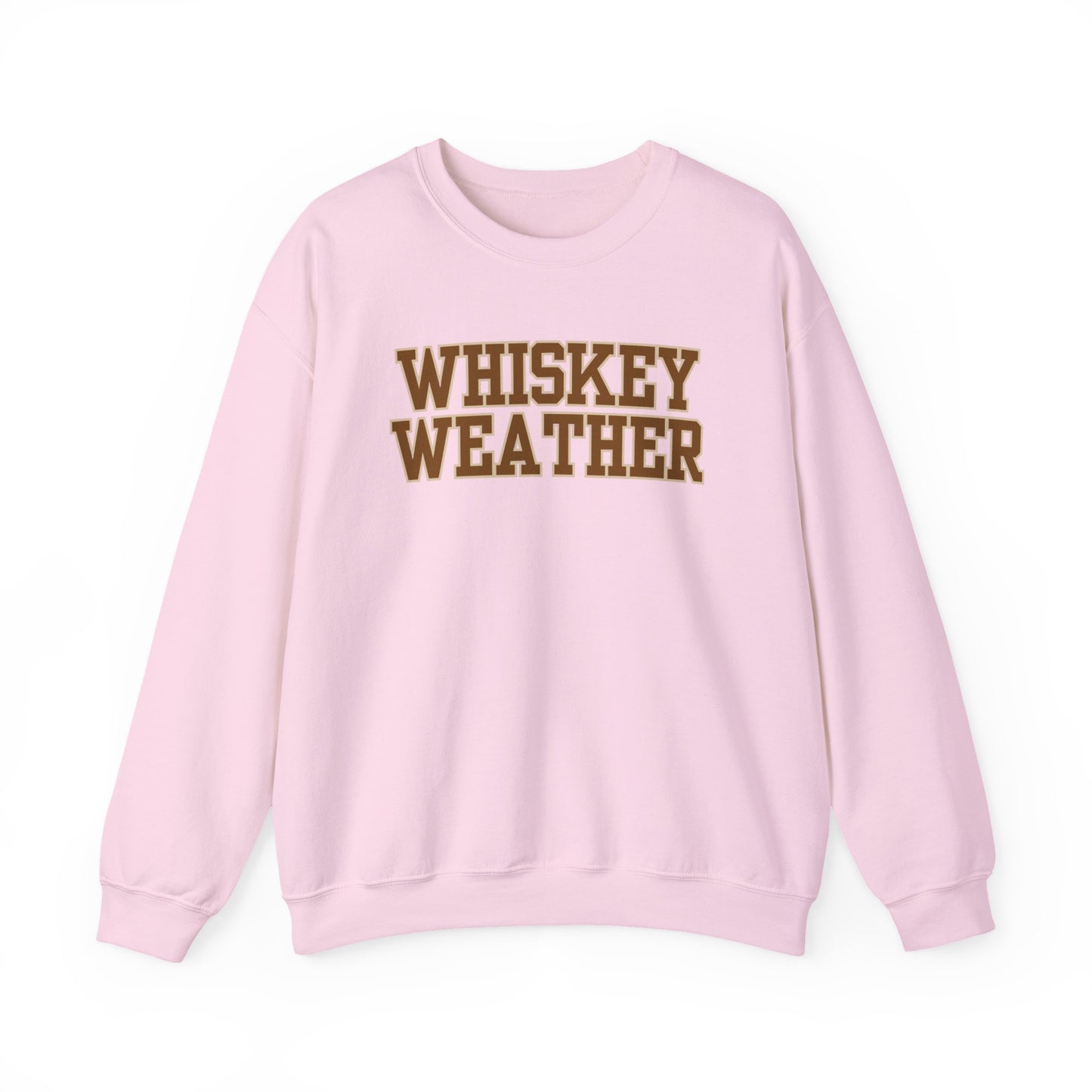 Whiskey Weather Crewneck Sweatshirt | Cozy Fall Apparel, Unisex Gift, Vintage Style, Autumn Fashion