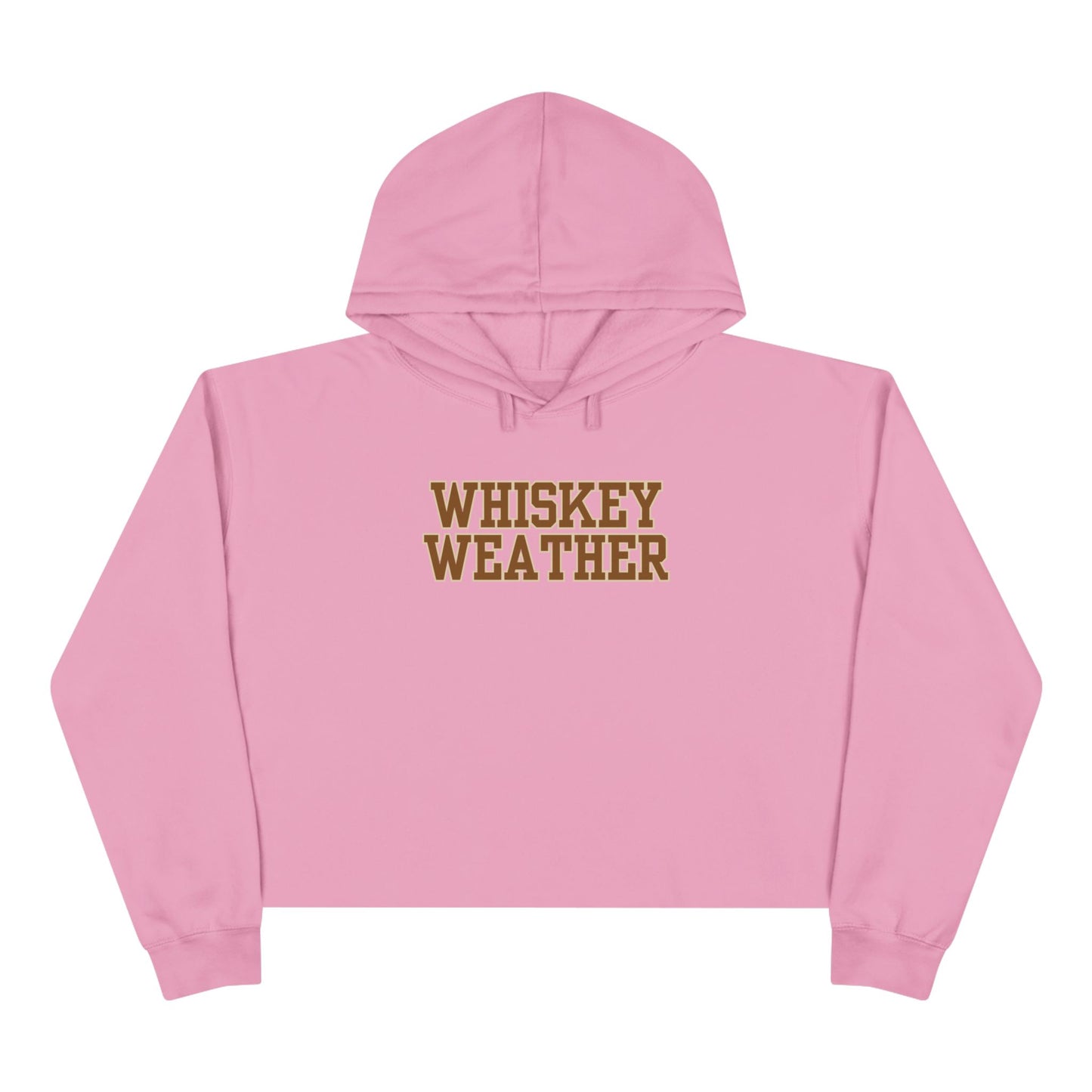 Whiskey Weather Crop Hoodie - Trendy Fall Fashion, Gift for Whiskey Lovers, Casual Wear, Cozy Lounge Top, Perfect for Parties