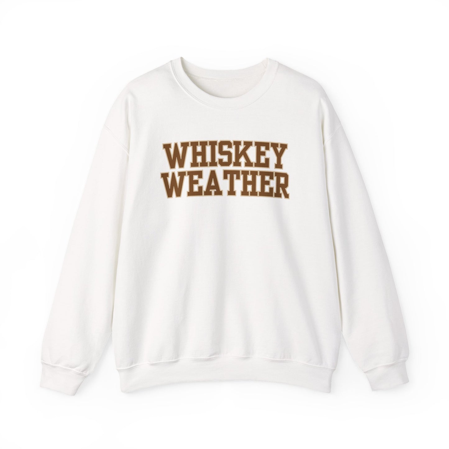 Whiskey Weather Crewneck Sweatshirt | Cozy Fall Apparel, Unisex Gift, Vintage Style, Autumn Fashion