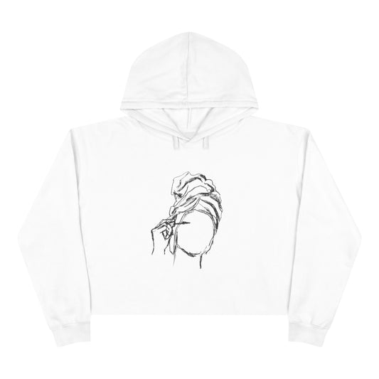 Minimalist Crop Hoodie for Everyday Comfort, Stylish Streetwear, Casual Outings, Gift for Her, Art-Inspired Fashion