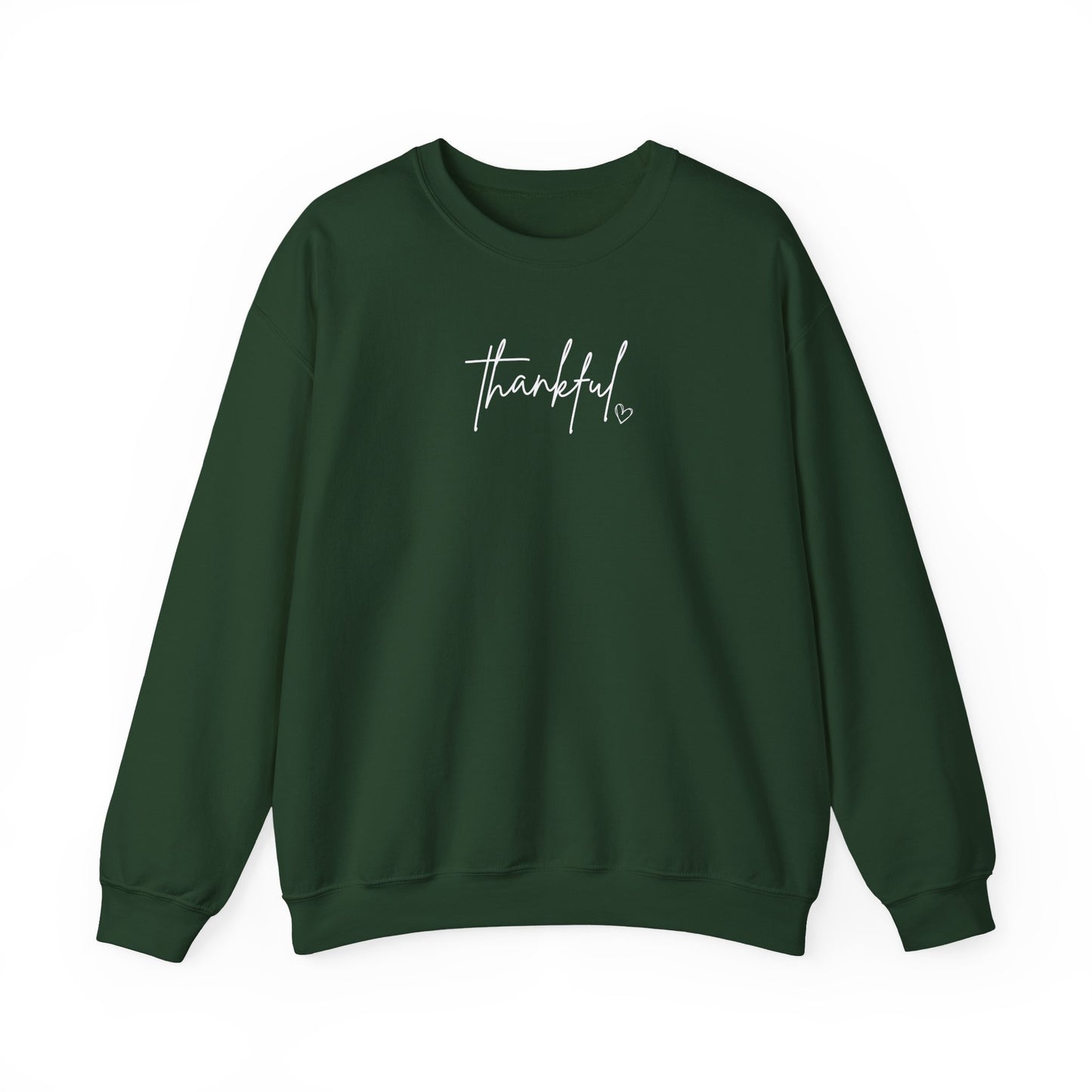Thankful Crewneck Sweatshirt, Cozy Gift for Fall, Unisex Sweatshirt, Gratitude Apparel, Everyday Wear, Holiday Gift